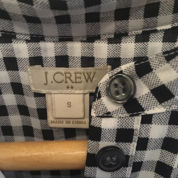 J.Crew gingham print top Sz S - Picture 4 of 6